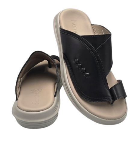 نعال إيطالي تقنية سويسري طبي - أسود