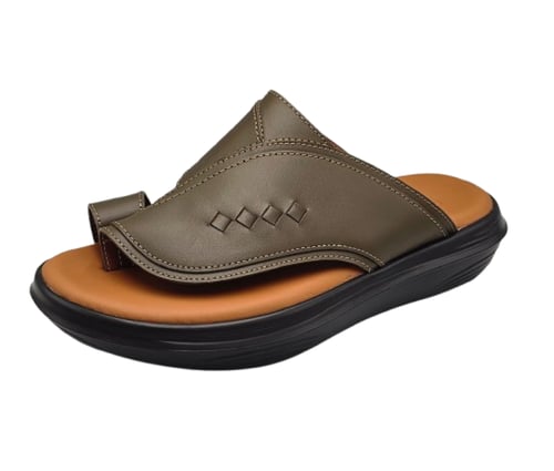 نعال تقنية سويسري طبي - زيتي أرضية بني فاتح