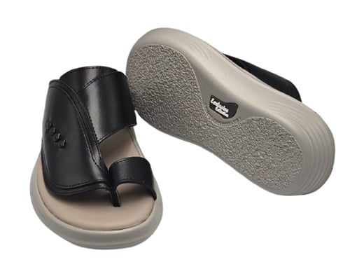 نعال إيطالي تقنية سويسري طبي - أسود