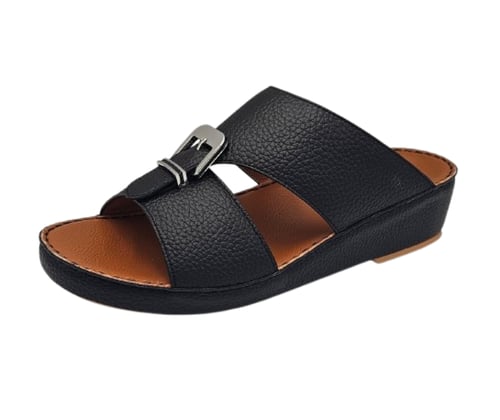 نعال إيطالي فاخر - طبي أسود