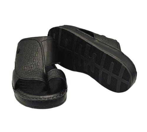 نعال إيطالي فاخر طبي - أسود