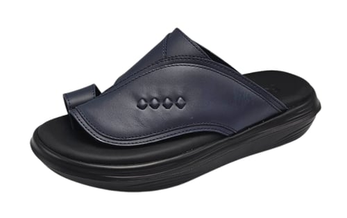 نعال سويسري طبي - كحلي أرضية أسود