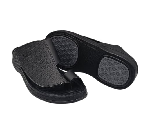 نعال إيطالي فاخر - طبي أسود