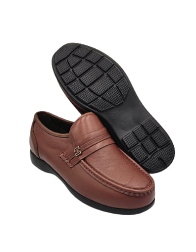 حذاء طبي إيطالي - اللون بني فاتح