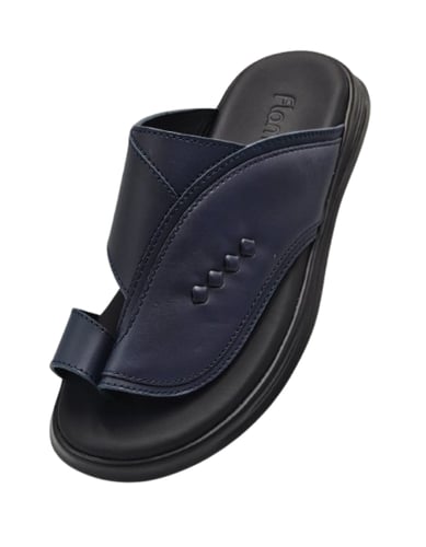 نعال سويسري طبي - كحلي أرضية أسود