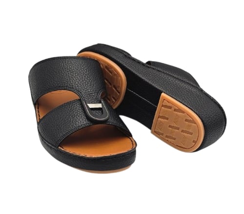 نعال إيطالي فاخر - طبي أسود