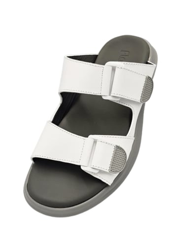 نعال ايطالي تقنية سويسري طبي - أبيض أرضية رصاصي