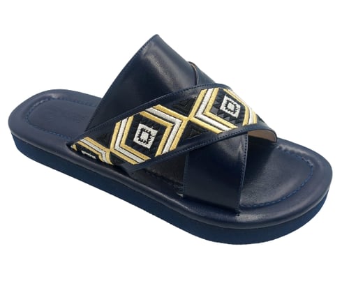 نعال شرقي مطرز جلد بدون اصبع