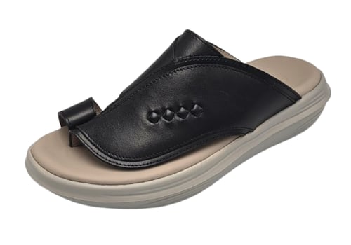 نعال إيطالي تقنية سويسري طبي - أسود