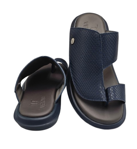 نعال إيطالي تقنية سويسري طبي - كحلي طبعة ثعبان ( م...