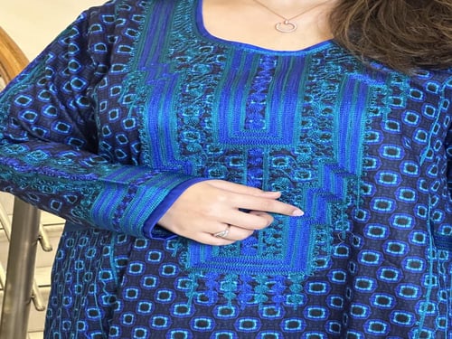 جلابيه من القطن الناعم المشجر