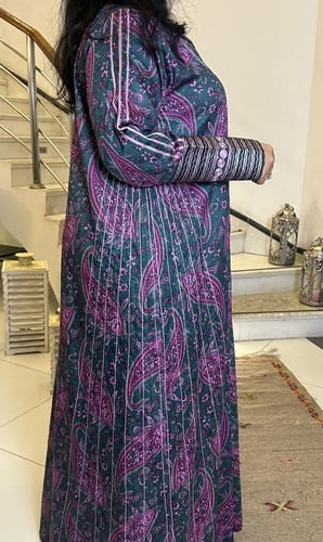 جلابيه من القطن الحرير الناعم المشجر ‏