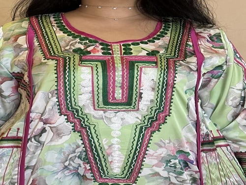 جلابيه من الحرير المشجر