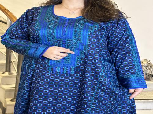 جلابيه من القطن الناعم المشجر