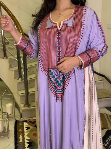 جلابية من الحرير والقطن #188