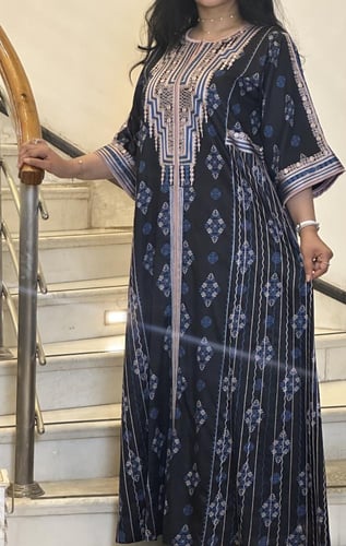 جلابيه من القطن المشجر