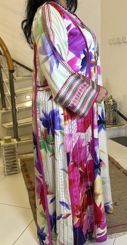 جلابيه من الحرير المشجر