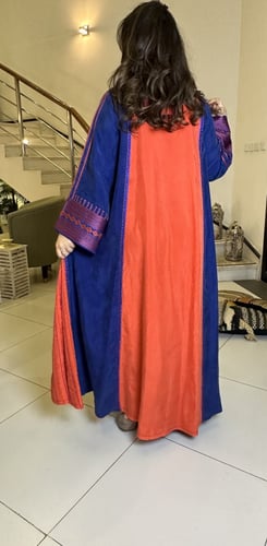 جلابيه من الشاموا حرير بلونين