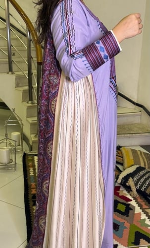 جلابية من الحرير والقطن #186