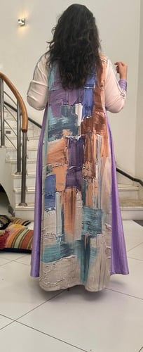 جلابية لينن و حرير #171