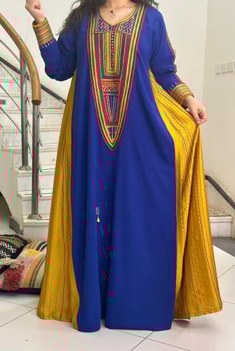 جلابية من الكريب والحرير #167