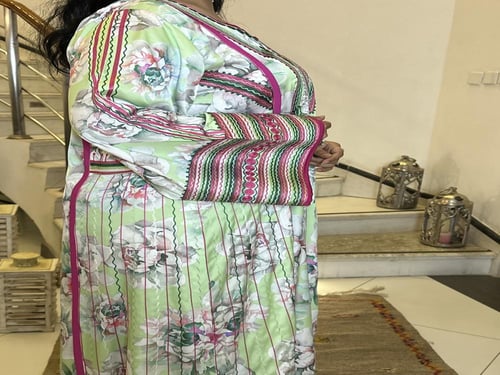 جلابيه من الحرير المشجر