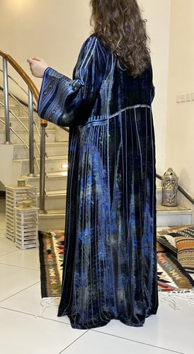 جلابيه شتويه من المخمل الفرنسي المشجر الراقي #223