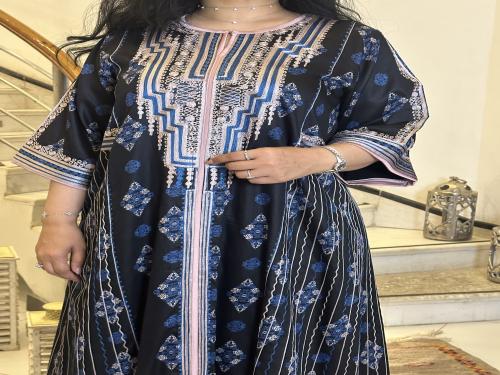 جلابيه من القطن المشجر