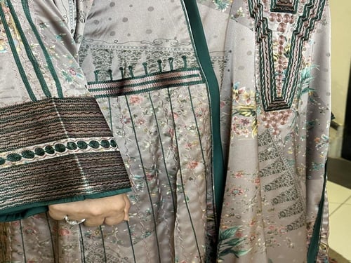 جلابيه من الحرير الجاكار المشجر