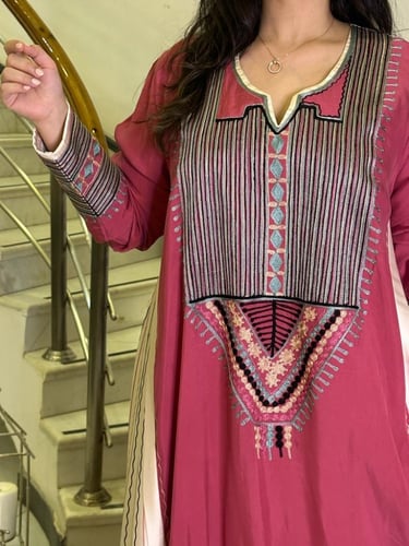 جلابية من الحرير والقطن #187