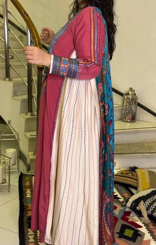 جلابية من الحرير والقطن #185