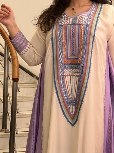 جلابية لينن و حرير #171