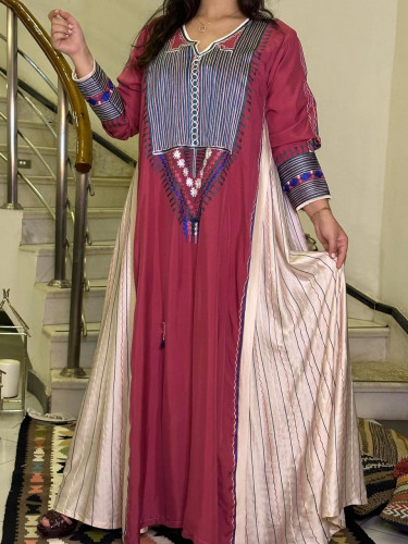 جلابية من الحرير والقطن #189