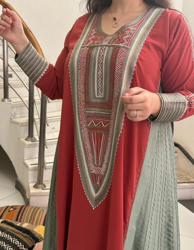 جلابية من الكريب والحرير #174