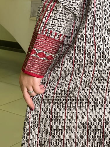 جلابية قطن مشجر #161