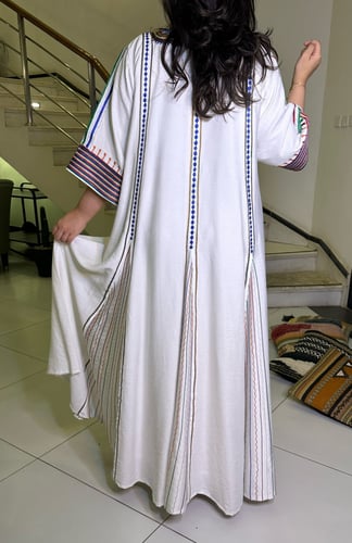 جلابية لينن كلوش (أبيض) #154