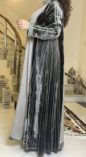 جلابيه من المخمل الفرنسي مع الكشمير الناعم #282