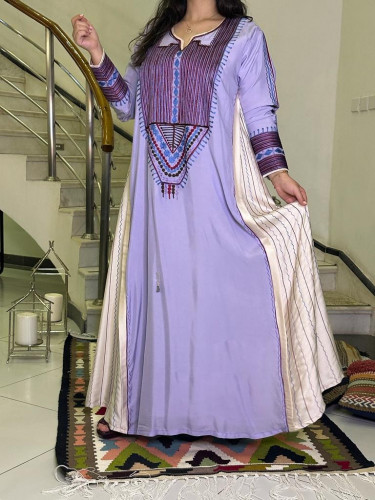 جلابية من الحرير والقطن #186