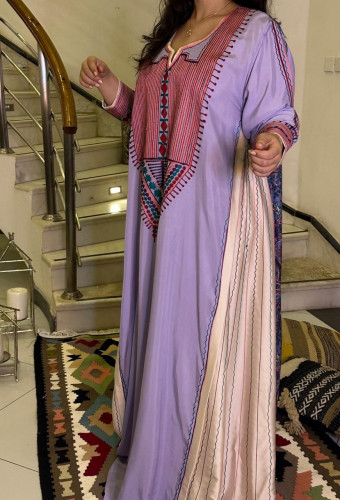 جلابية من الحرير والقطن #188