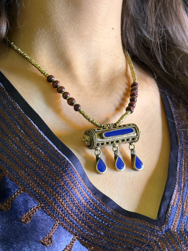 سلسال تقليدي نيلي #4