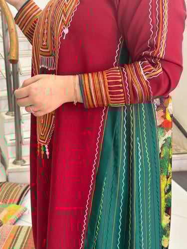 جلابية من الكريب و الحرير #169