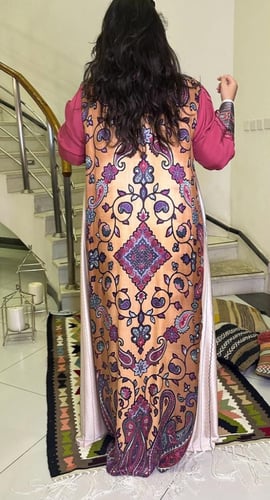 جلابية من الحرير والقطن #187