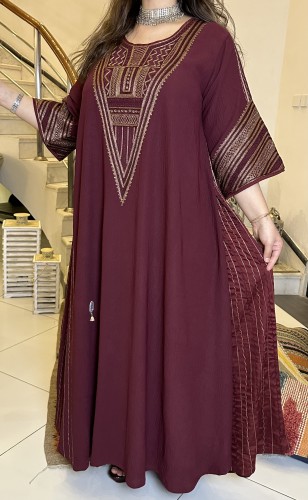 جلابيه من اللينين الناعم مع الحرير