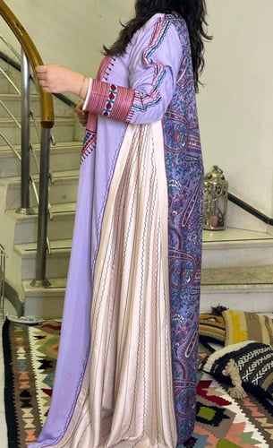 جلابية من الحرير والقطن #188