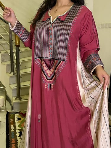 جلابية من الحرير والقطن #187