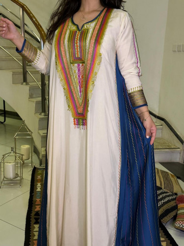 جلابية من الحرير المشجر #179