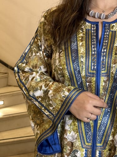 جلابيه قطن حرير مشجر