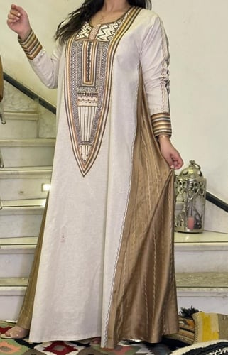 جلابية لينن وحرير #181