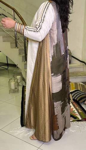 جلابية لينن وحرير #181