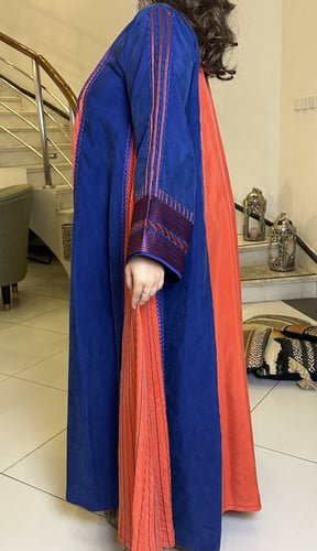 جلابيه من الشاموا حرير بلونين